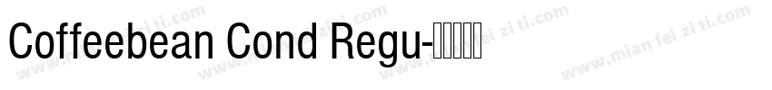 Coffeebean Cond Regu字体转换